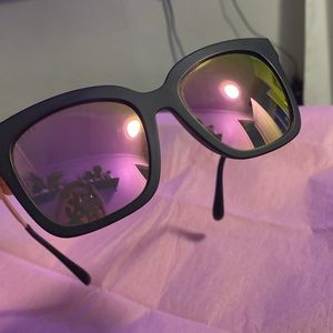 DIFF bella matte black sunglasses